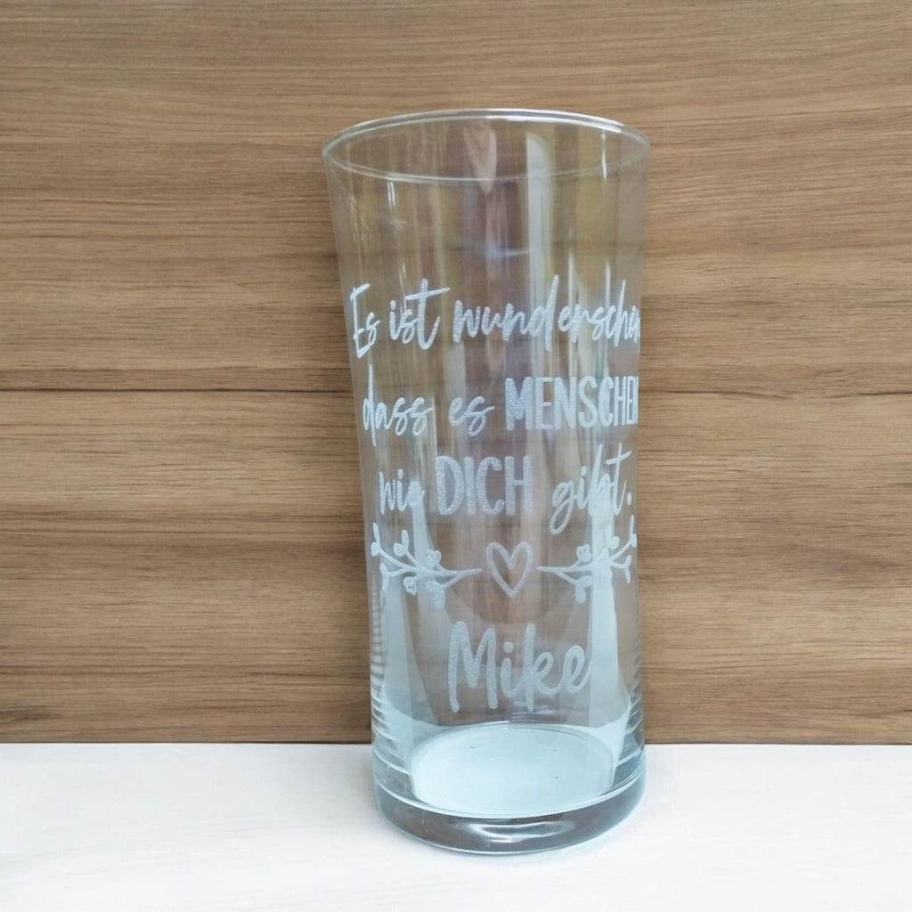 Großes Smoothie-Glas, Cocktail-Glas für einen besonderen Menschen, personalisiert mit Namen, Geschenk für viele Gelegenheiten, 500 ml