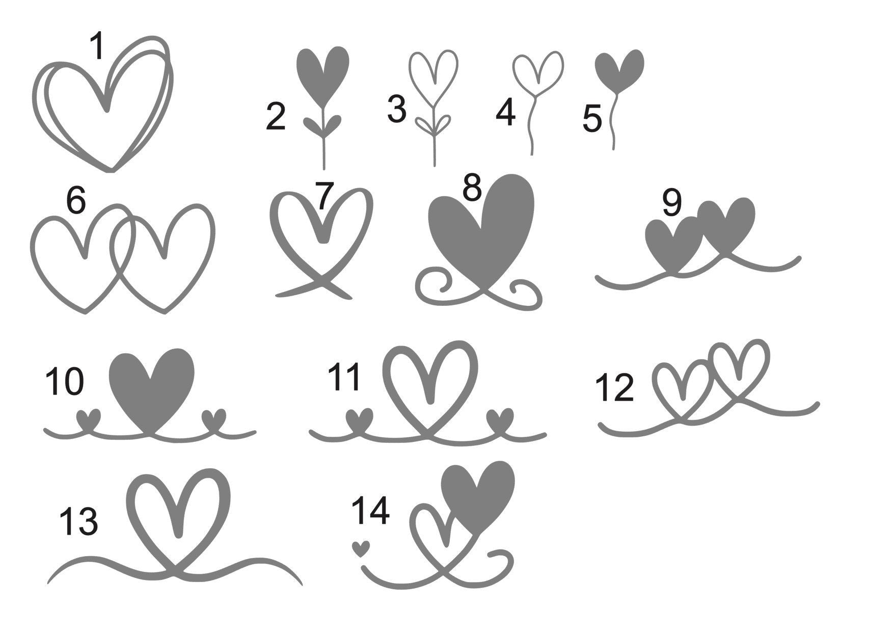 Weinglas oder Sektglas mit Namen & Datum personalisiert, Geschenk für die Hochzeit, das Brautpaar oder als Gastgeschenk, versch. Herzmuster
