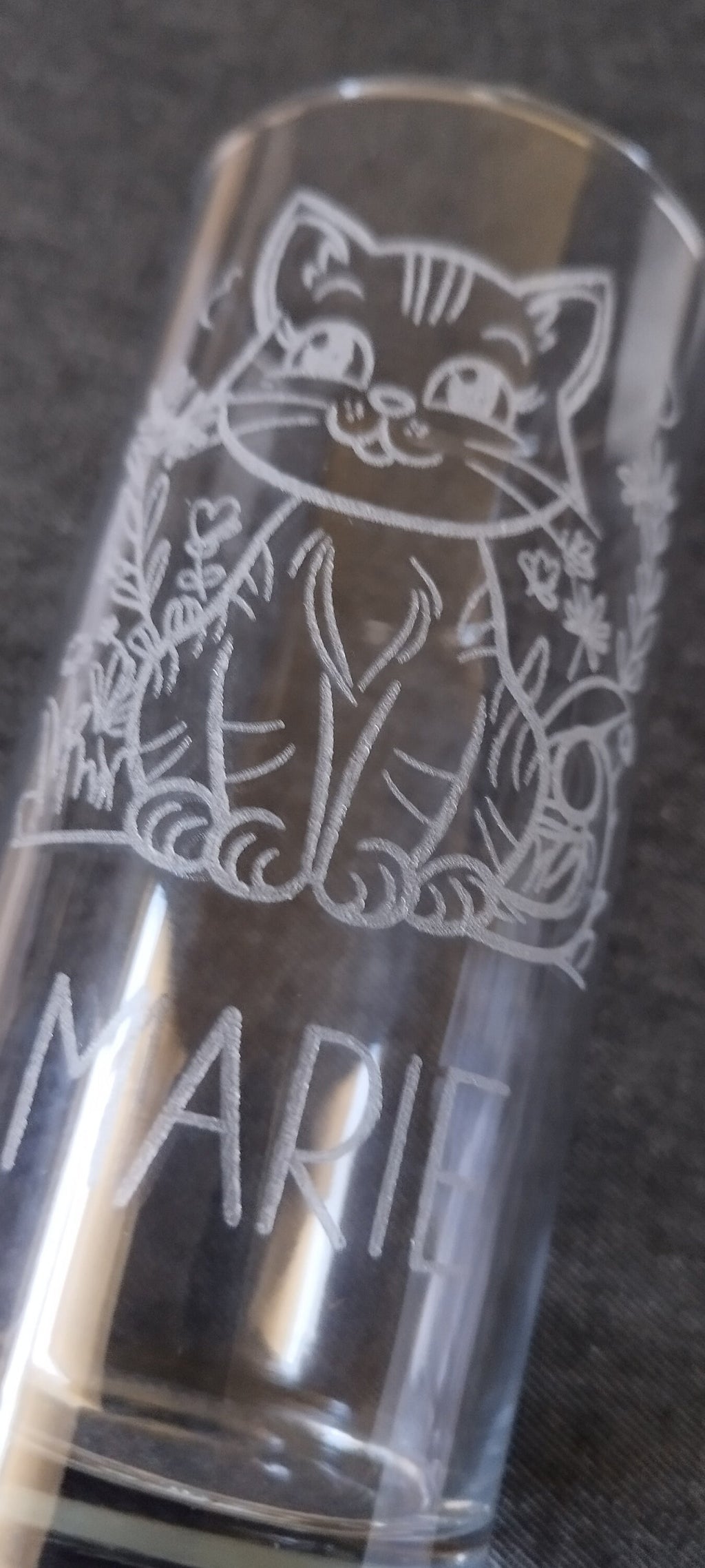 Charmantes Trinkglas mit süßem Katzenmotiv – Perfekt für Katzenliebhaber! Spülmaschinenfest, 3 versch. Glasformen, Art-Nr. KA1