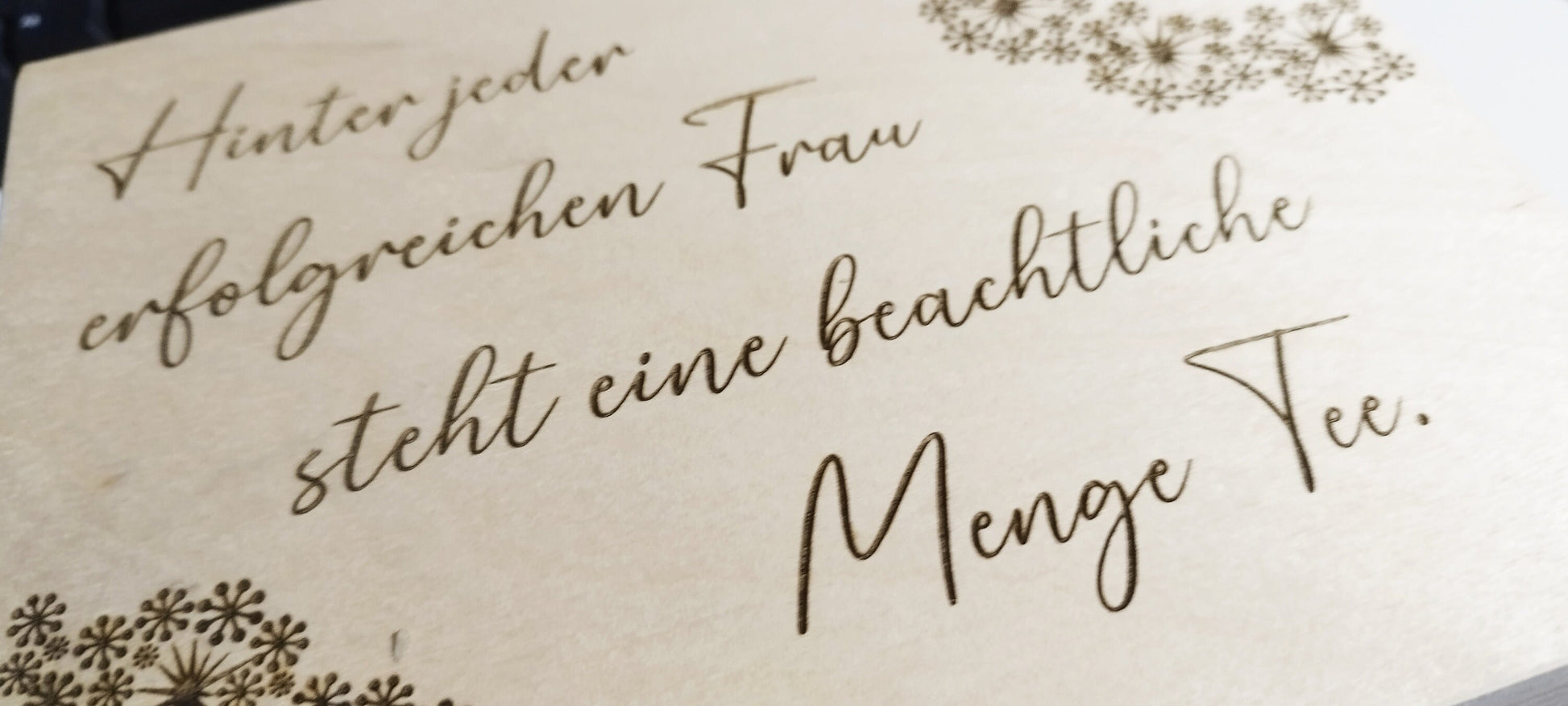 Teekiste, Teebox, mit Spruch und Namen, 6 Fächer oder 12 Fächern, Geschenk für Teetrinker, verschiedene Muster und Sprüche