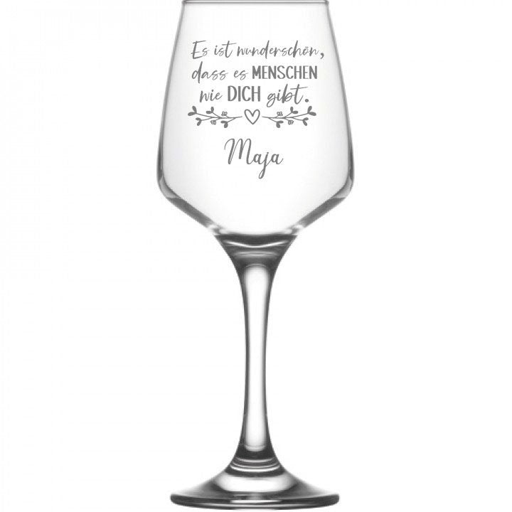 Weinglas mit Gravur für einen besonderen Menschen! Personalisiert mit Wunschnamen, Geschenk zu vielen Gelegenheiten.