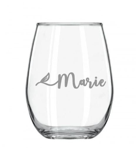 Wasserglas, Trinkglas mit Namensgravur, Geschenk, einzeln, im 4er oder 6er Set
