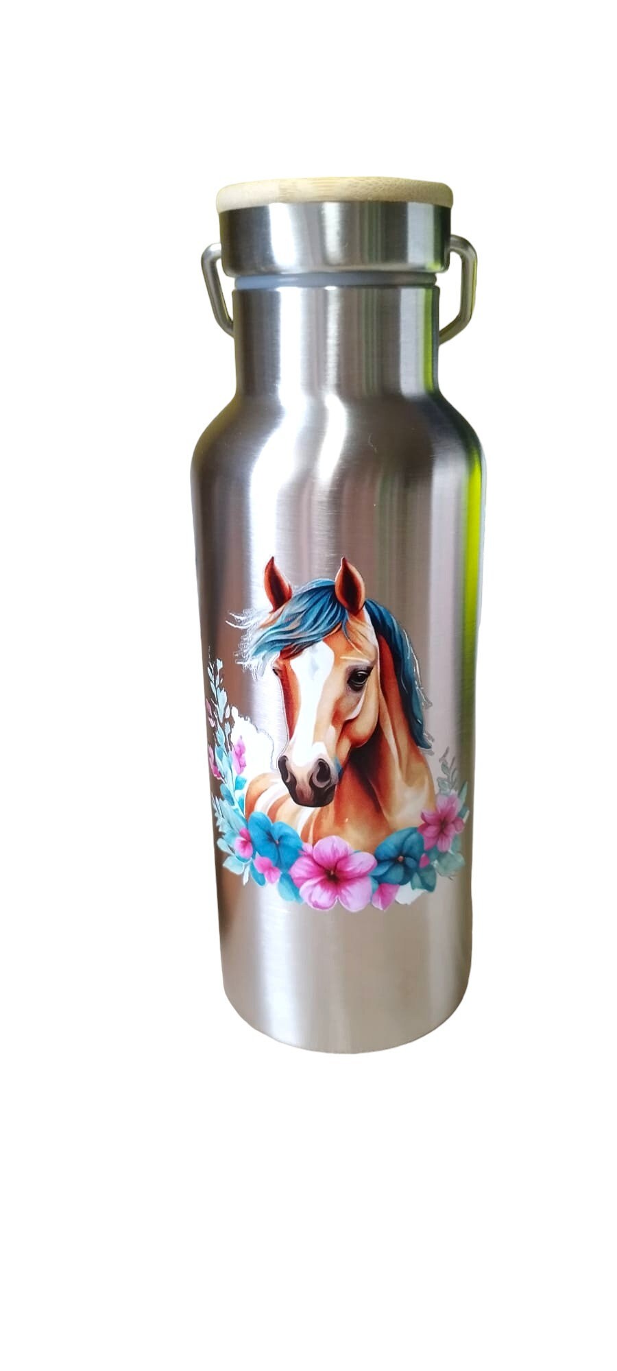 Lunchbox, Trinkflasche einzeln oder als Set, mit Namen personalisiert, Pferdemotiv, Geschenk für den Schulanfang, Kindergarten, für Kinder