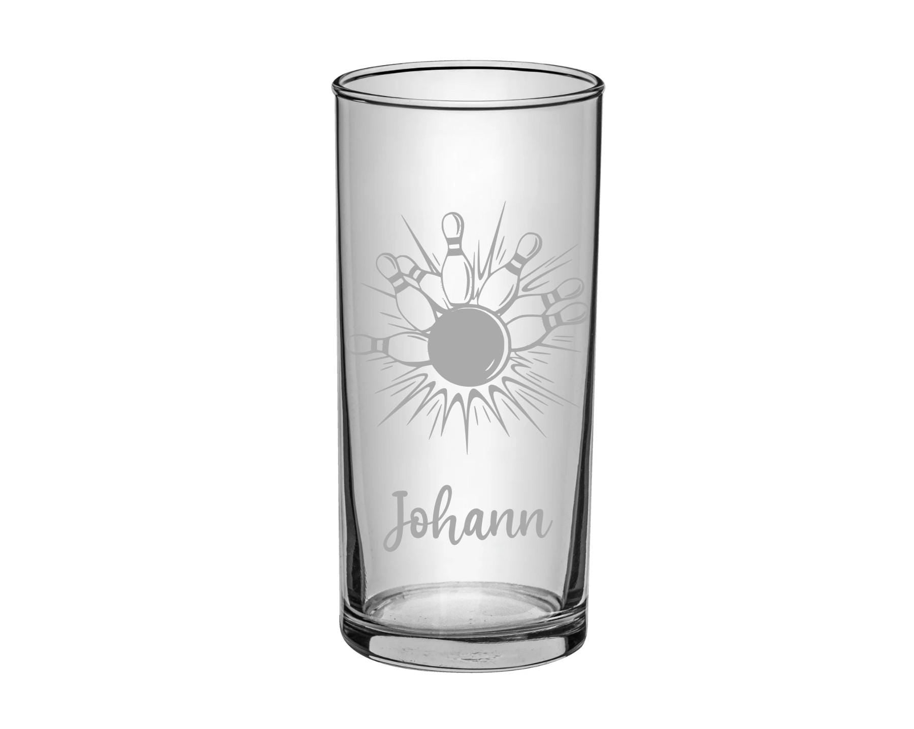 Personalisierte gravierte Gläser mit Kegelmotiv – Dein Name, 3 Formen, 8 Modelle – Perfektes Geschenk für Kegel-Fans! Art.-Nr. Sport_1