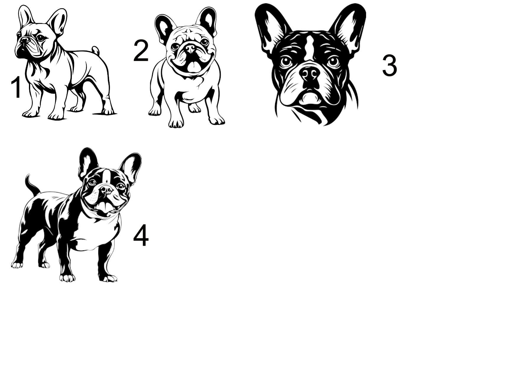 Trinkglas French Bulldog, graviert, spülmaschinenfest, mit französischer Bulldoge, mit deinem Wunschnamen, Geschenk, Wasserglas, Saftglas
