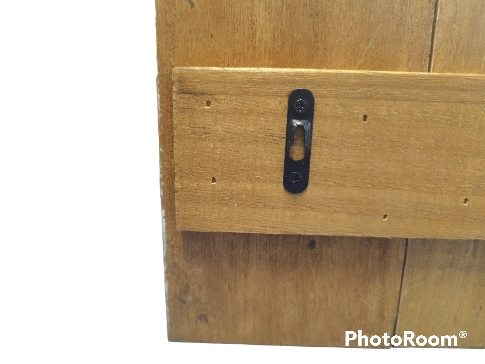 Garderobe Häuserzeile klein, Holz/Metall, 40x24x7cm