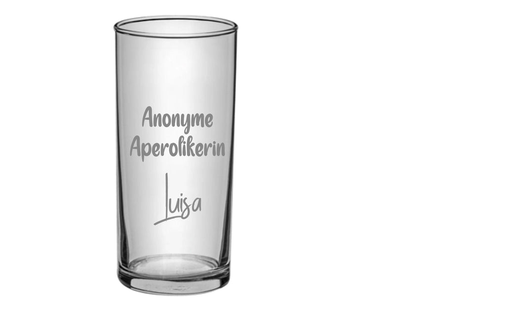 Aperol Glas, Cocktailglas, mit Gravur, Aperol Spritzglas, Geschenk für Cocktailtrinker, a. Wunsch Namensgravur, Mädels Abend, Art.-Nr.LDG2
