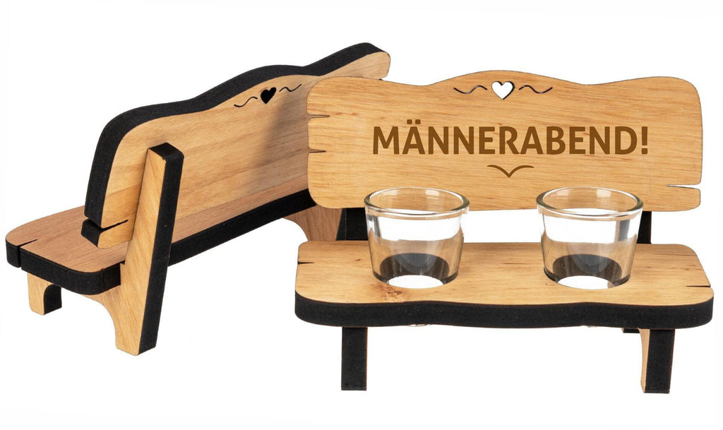 Holz Schnapsbank, mit 2, 4 oder 6 Gläsern, Wunschtext, Geschenk zum Geburtstag, Jubiläum und vielen anderen Anlässen
