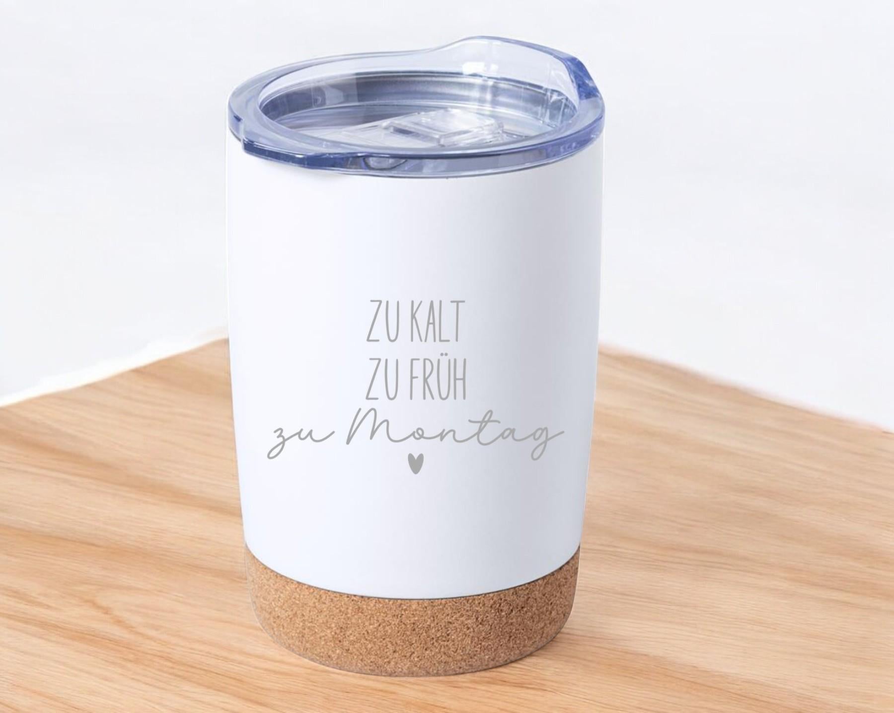 Thermobecher mit frechen Spruch, Tasse mit Spruch, Kaffeebecher, auf Wunsch mit Namen, Geschenk für Freundin, für unterwegs, Art.Nr. TB-18