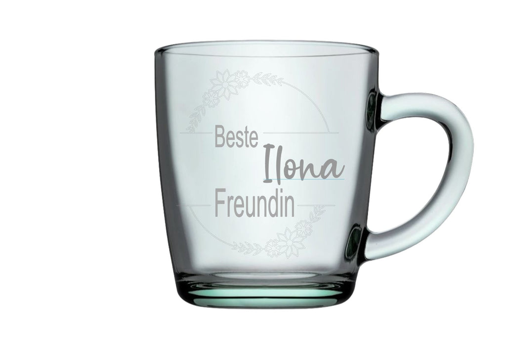 Teeglas personalisiert mit deinem Wunschnamen/text, persönliches Geschenk für Teetrinker