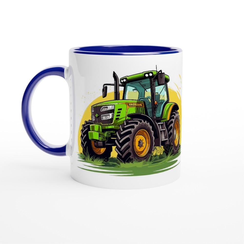 Weiße Keramiktasse mit farbiger Innenseite, versch. Farben zur Auswahl, personalisiert mit deinem Wunschnamen