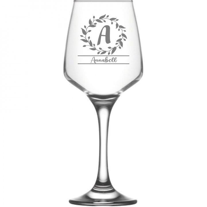 Personalisiertes Weinglas mit Gravur -  perfektes Geschenk für Weinliebhaber! Geschenk für die beste Freundin, mit Namen, Monogramm