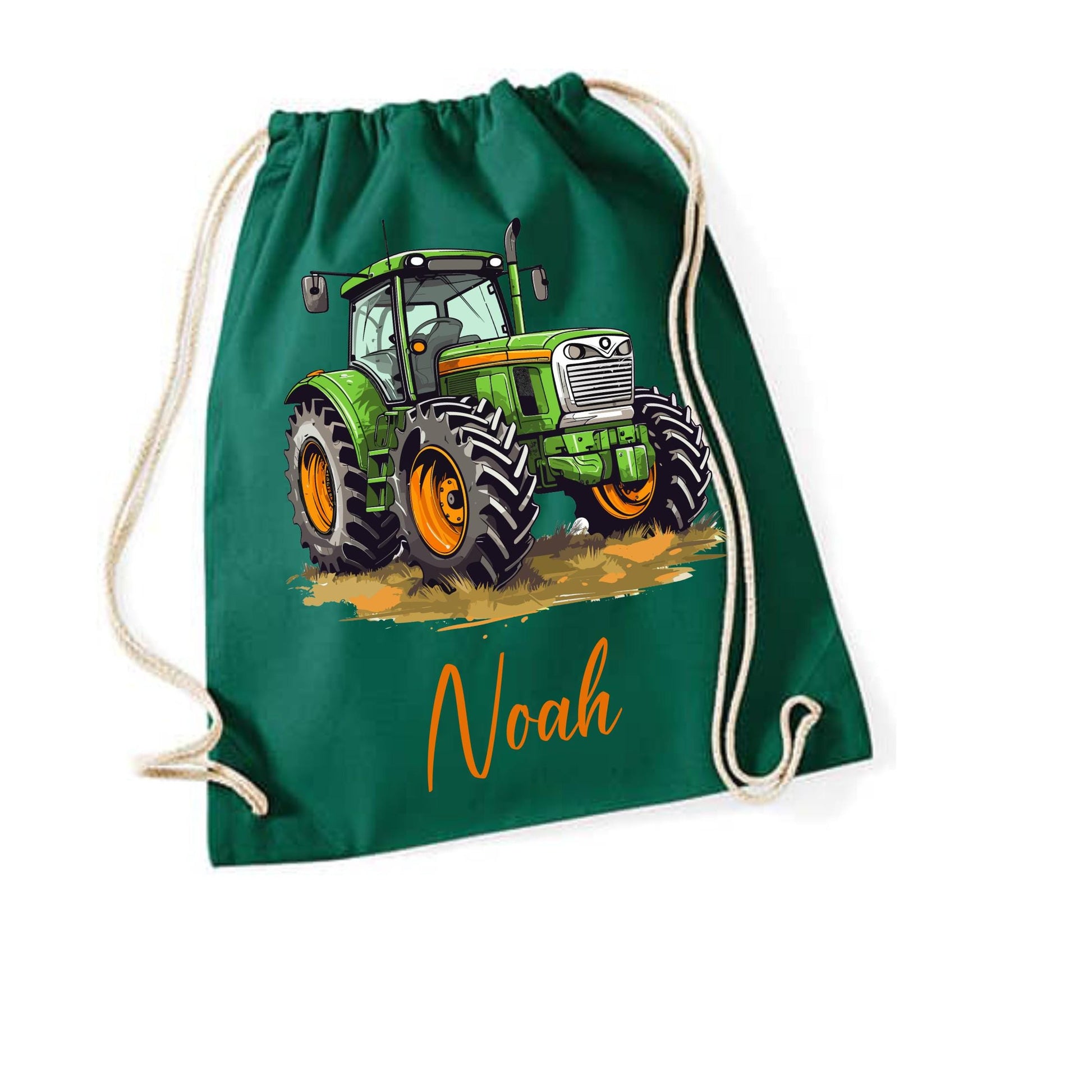 Turnbeutel Traktor, für Schule, Kindergarten, Freizeit, Geschenk für Kinder, verschiedene Farben, Schulanfang, Sportbeutel, Kinder Rucksack