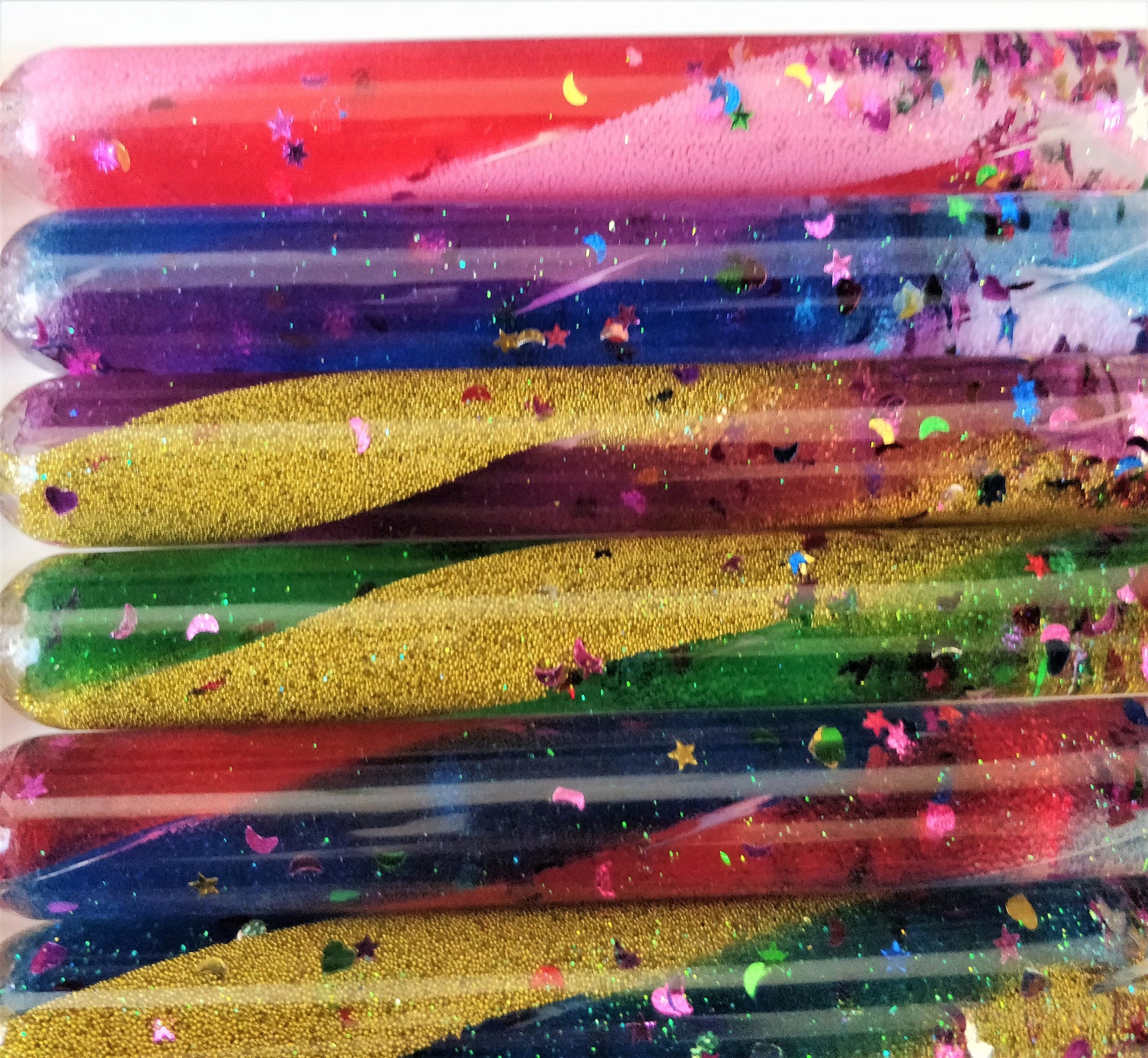 Zauberstab mit Glitter und Namenswunsch, 32 cm lang, 1 Stück, Glitterstab in 2 Farben mit Namensgravur oder ohne, Rollenspiel